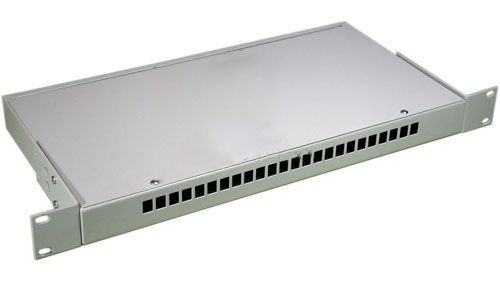Кросс оптический стоечный КС-24-SC/LC-d-1U (сплошная панель, Стандарт)