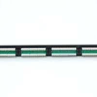 Коммутационная панель ULAN 19, 1U, 24 порта, Кат.5e (Класс D), 100МГц, RJ45/8P8C, 110/KRONE, T568A/B, неэкранированная, черная