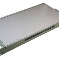 Кросс оптический стоечный КС-16-SC/LC-d-1U (сплошная панель, Стандарт)