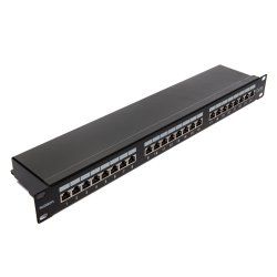 Патч-панель TWINKOM 19, 1U, STP, 24 порта, 5e