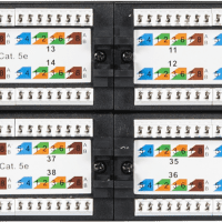 Патч-панель 19, 2U, U/UTP, 48 портов, 5e NETLAN
