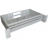 Кросс оптический стоечный КС-64-SC/LC-d-2U (сплошная панель, Стандарт)