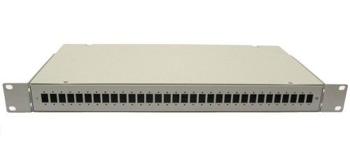 Кросс оптический стоечный КС-32-SC/LC-d-1U (сплошная панель, Премиум)