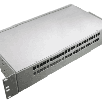 Кросс оптический стоечный КС-48-SC/LC-d-2U (сплошная панель, Стандарт)