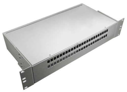 Кросс оптический стоечный КС-48-SC/LC-d-2U (сплошная панель, Стандарт)